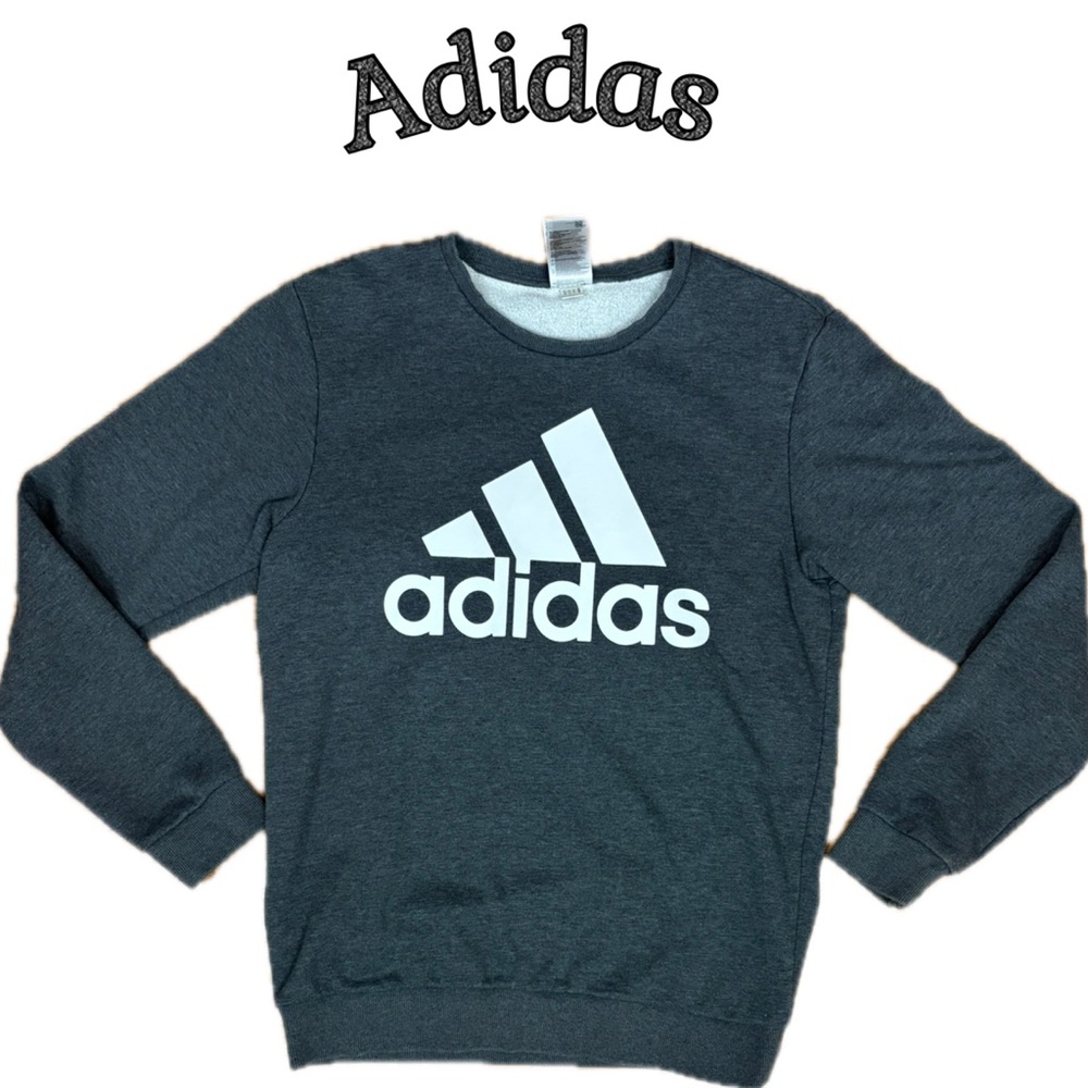 Adidas Charcoal Graphic Crewneck Sweatshirt